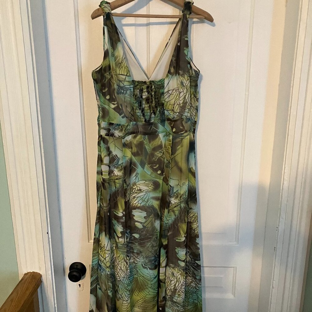 Lovely Tropical Midi Dress by Tall Girl - Picture 2 of 5